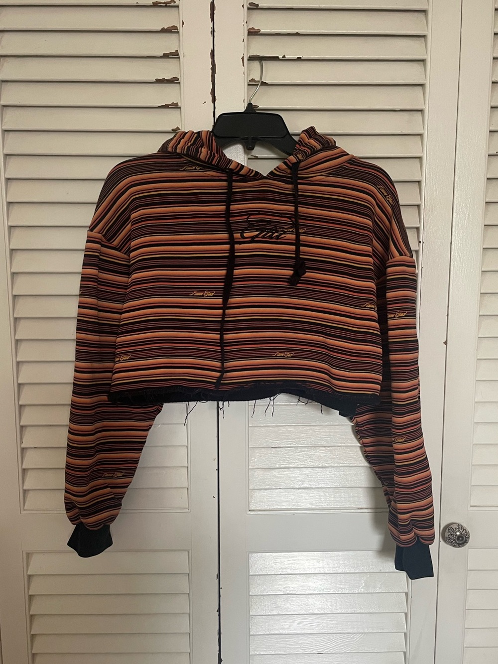 I Am Gia Cropped Hoodie